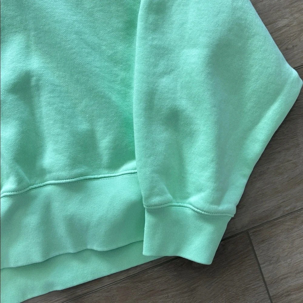 Adidas Women’s  Adicolor Essentials Crew Sweatshirt In Semi Green Spark Size XL - Picture 3 of 6